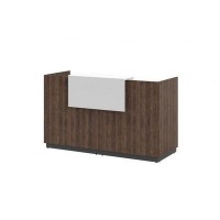 Фаста L.189 TSW (Табак/Белый) Приемная стойка ресепшн, прямая