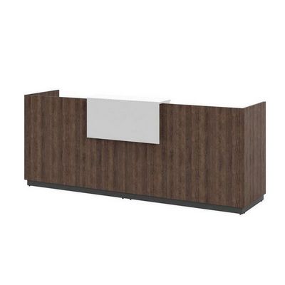 Фаста L.281 TSW (Табак/Белый) Приемная стойка ресепшн, прямая