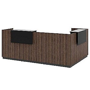 Фаста Corner TSG (Табак/Графит) Приемная стойка ресепшн, угловая