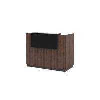 Фаста L.143 TSG (Табак/Графит) Приемная стойка ресепшн, прямая