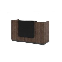 Фаста L.189 TLG (Табак/Графит) Приемная стойка ресепшн, прямая