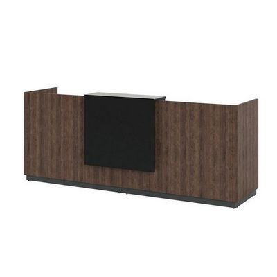 Фаста L.281 TLG (Табак/Графит) Приемная стойка ресепшн, прямая