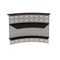 Формула ФР 465 ВТ + ФР 478 ХР (Венге темный) Модуль ресепшен 60 градусов с экраном