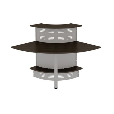 Формула ФР 468 ВТ + ФР 493 ХР (Венге темный) Модуль ресепшен 90 градусов угловой