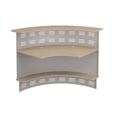 Формула ФР 469 ВЗ + ФР 487ХР (Вяз светлый) Модуль ресепшен 90 градусов с экраном угловой