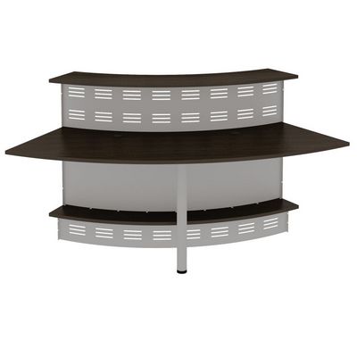 Формула ФР 464 ВТ + ФР 479 ХР (Венге темный) Модуль ресепшен угловой 60 градусов