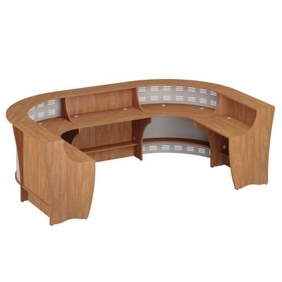 Формула Комплект 2 ОЕ (Ольха европейская) Стойка ресепшн, вариант компоновки N 2 (Пять модулей)