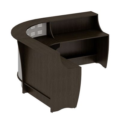 Формула Комплект 3 ВТ (Венге темный) Стойка ресепшн, вариант компоновки N 3 (Три модуля)