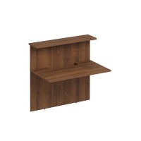 Комфорт К.919 ОФ (Орех французский) Модуль ресепшен прямой с вырезом без опор