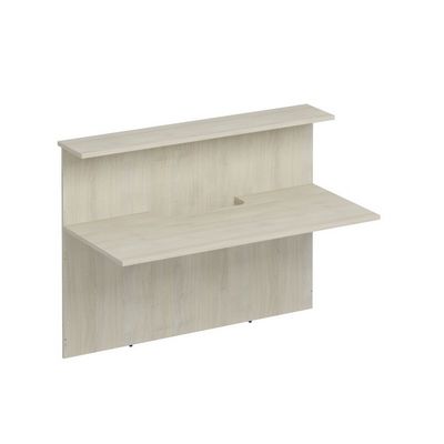 Комфорт К.921 ДШ (Дуб шамони) Модуль ресепшен прямой с вырезом без опор