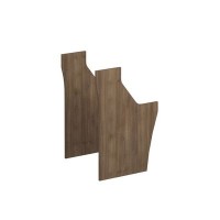Комфорт К.924 ШТ (Дуб шамони темный) Панель боковая ресепшен (комплект 2 шт.)
