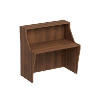Комфорт К.9130 ОФ (Орех французский) Стойка ресепшен прямая