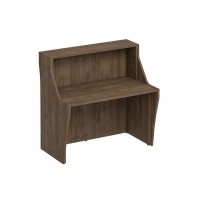 Комфорт К.9130 ШТ (Дуб шамони темный) Стойка ресепшен прямая