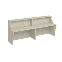 Комфорт К.9200-2 ДШ (Дуб шамони) Стойка ресепшен прямая с вырезом