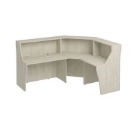 Комфорт К.9232 ДШ (Дуб шамони) Стойка ресепшен угловая с вырезом левая/правая