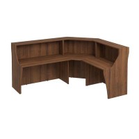 Комфорт К.9233 ОФ (Орех французский) Стойка ресепшен угловая левая/правая