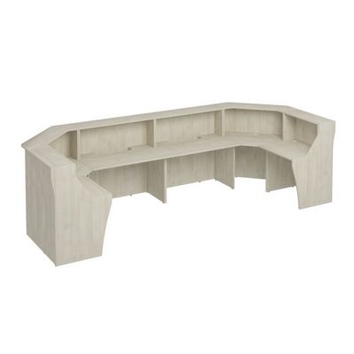 Комфорт К.9236 ДШ (Дуб шамони) Стойка ресепшен П-образная с вырезом