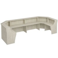 Комфорт К.9237 ДШ (Дуб шамони) Стойка ресепшен П-образная