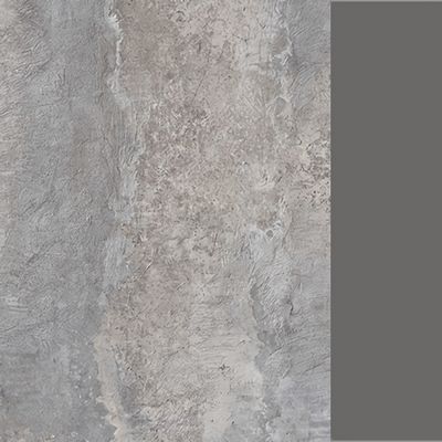 Лаунж 1КР-ДС.001 (Basalt/Графит) Комплект Ресепшн с фартуком ЛДСП (без подсветки)