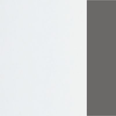 Лаунж 1КР-ДС.001 (Белый/Графит) Комплект Ресепшн с фартуком ЛДСП (без подсветки)