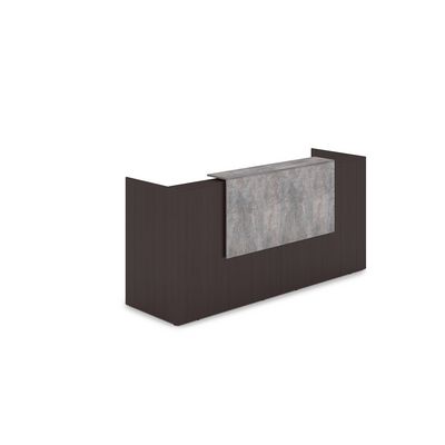 Лаунж 1КР-ДС.001 (Венге/Basalt) Комплект Ресепшн с фартуком ЛДСП (без подсветки)
