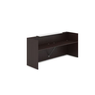 Лаунж 1КР-ДС.001 (Венге/Белый) Комплект Ресепшн с фартуком ЛДСП (без подсветки)