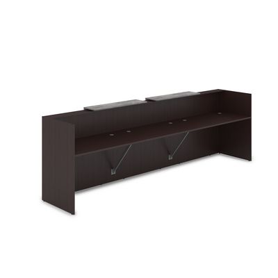 Лаунж 1КР-ДС.002 (Венге/Basalt) Комплект Ресепшн с фартуком ЛДСП (без подсветки)