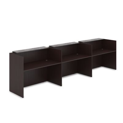 Лаунж 1КР-ДС.003 (Венге/Basalt) Комплект Ресепшн с фартуком ЛДСП (без подсветки)