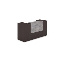 Лаунж 1КРТ-ДС.004 (Венге/Basalt) Комплект Ресепшн с фартуком ЛДСП (без подсветки)