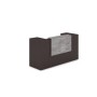 Лаунж 1КРТ-ДС.004.1 (Венге/Basalt) Комплект Ресепшн с фартуком ЛДСП (с подсветкой)