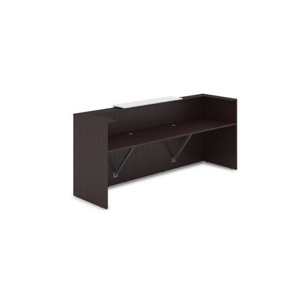 Лаунж 1КР-ДС.201 (Венге/Белый) Комплект Ресепшн с фартуком ЛДСП (без подсветки)