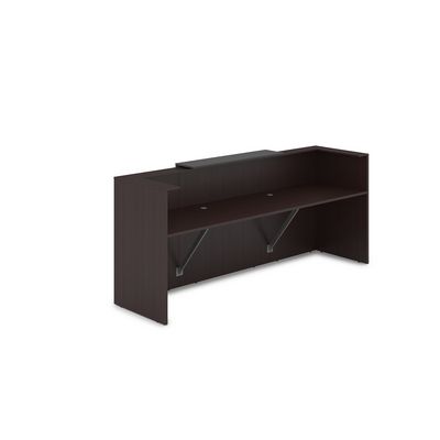 Лаунж 1КР-ДС.201 (Венге/Графит) Комплект Ресепшн с фартуком ЛДСП (без подсветки)