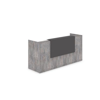Лаунж 1КР-КЛ.001 (Basalt/Графит матовый) Комплект Ресепшн с фартуком HPL (без подсветки)