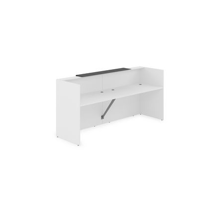 Лаунж 1КР-КЛ.001 (Белый/Графит матовый) Комплект Ресепшн с фартуком HPL (без подсветки)