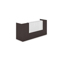 Лаунж 1КР-КЛ.001.1 (Венге/Белый глянец) Комплект Ресепшн с фартуком HPL (с подсветкой)