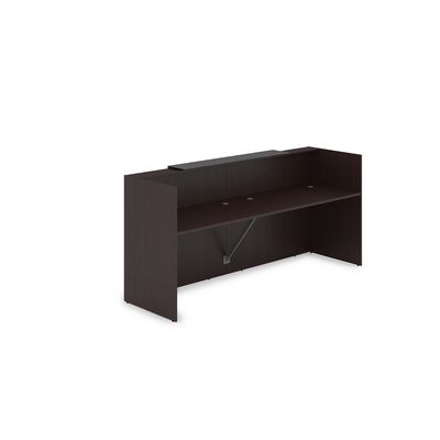 Лаунж 1КР-КЛ.001 (Венге/Графит матовый) Комплект Ресепшн с фартуком HPL (без подсветки)