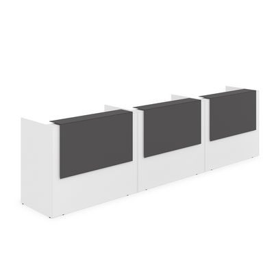 Лаунж 1КР-КЛ.003 (Белый/Графит матовый) Комплект Ресепшн с фартуком HPL (без подсветки)