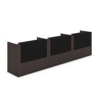 Лаунж 1КР-КЛ.003 (Венге/Черный матовый) Комплект Ресепшн с фартуком HPL (без подсветки)