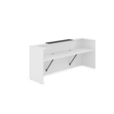 Лаунж 1КР-КЛ.201 (Белый/Графит матовый) Комплект Ресепшн с фартуком HPL (без подсветки)