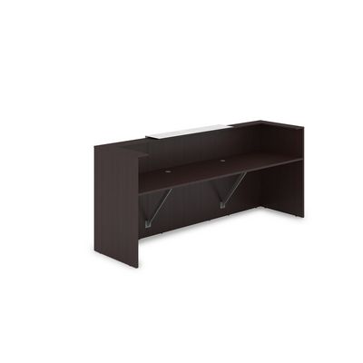 Лаунж 1КР-КЛ.201 (Венге/Белый глянец) Комплект Ресепшн с фартуком HPL (без подсветки)