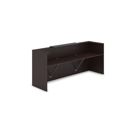 Лаунж 1КР-КЛ.201 (Венге/Графит матовый) Комплект Ресепшн с фартуком HPL (без подсветки)