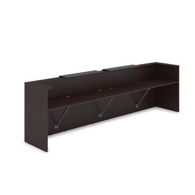 Лаунж 1КР-КЛ.202 (Венге/Графит матовый) Комплект Ресепшн с фартуком HPL (без подсветки)