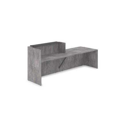 Лаунж 1КРС-КЛ.007 (Basalt/Графит матовый) Комплект Ресепшн с фартуком HPL (без подсветки)