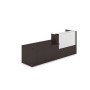 Лаунж 1КРС-КЛ.007 (Венге/Белый глянец) Комплект Ресепшн с фартуком HPL (без подсветки)