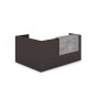 Лаунж 1КР-ДС.102 (Венге/Basalt) Комплект Ресепшн с фартуком ЛДСП (без подсветки)