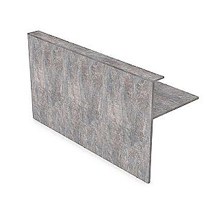 Лаунж 1МП.004 (Basalt) Модуль ресепшн прямой