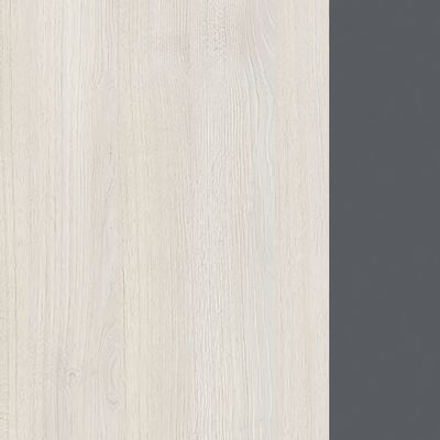 Лаунж 1КР-КЛ.001.1 (Шамони светлый/Графит матовый) Комплект Ресепшн с фартуком HPL (с подсветкой)