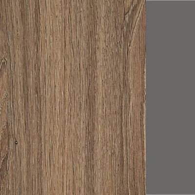 Лаунж 1КР-ДС.001 (Шамони темный/Графит) Комплект Ресепшн с фартуком ЛДСП (без подсветки)