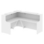 Onix O.R-K-28 (Белый бриллиант) Стойка ресепшн угловая г-образная с внешним углом