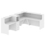 Onix O.R-K-30 (Белый бриллиант) Стойка ресепшн угловая г-образная с внешним углом